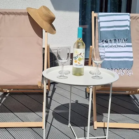 The Harmony Z Duzym Tarasem I Miejscem Do Pracy Zdalnej Appartement Władysławowo