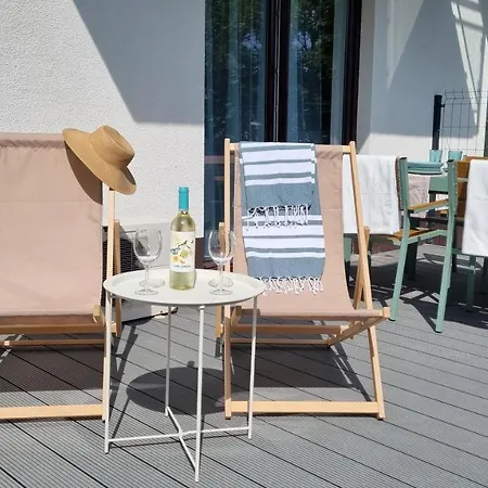 The Harmony Z Duzym Tarasem I Miejscem Do Pracy Zdalnej Appartement *