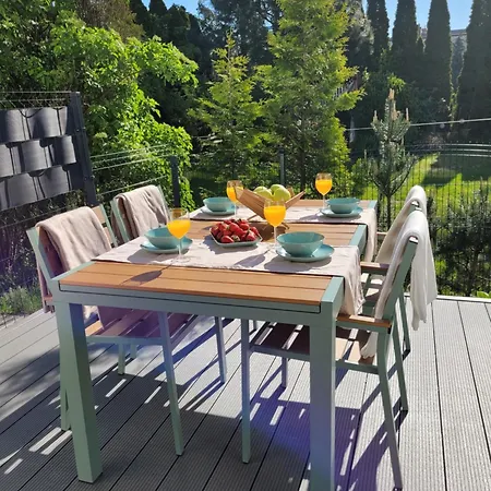 The Harmony Z Duzym Tarasem I Miejscem Do Pracy Zdalnej Apartmán