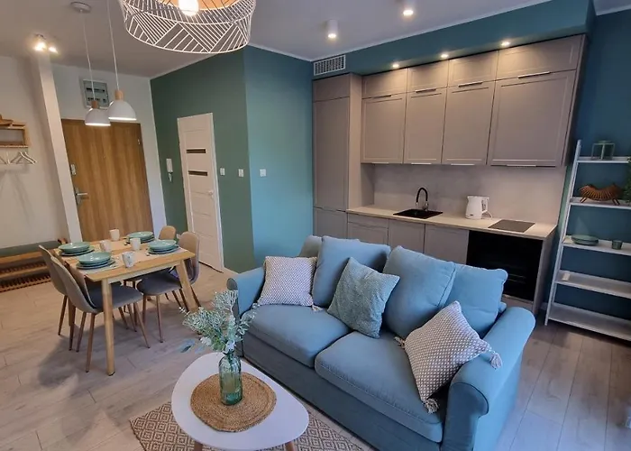 The Harmony Z Duzym Tarasem I Miejscem Do Pracy Zdalnej شقة