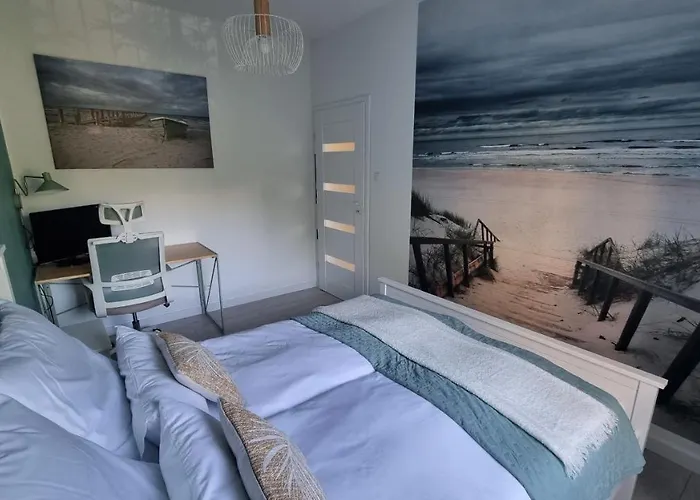 The Harmony Z Duzym Tarasem I Miejscem Do Pracy Zdalnej شقة