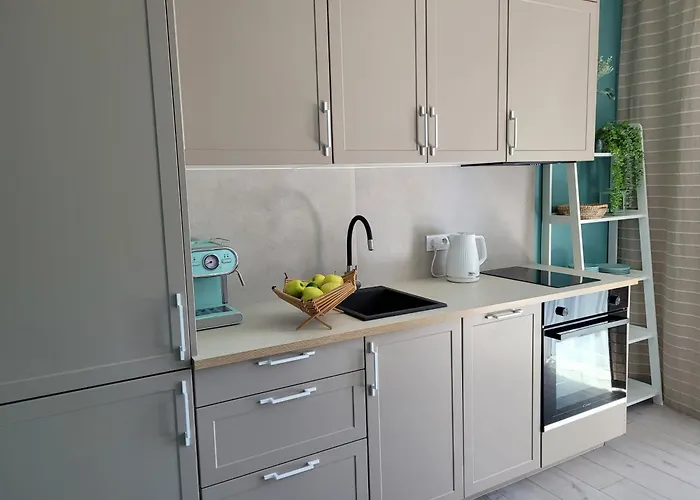 شقة The Harmony Z Duzym Tarasem I Miejscem Do Pracy Zdalnej *