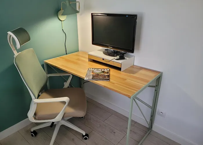 شقة The Harmony Z Duzym Tarasem I Miejscem Do Pracy Zdalnej