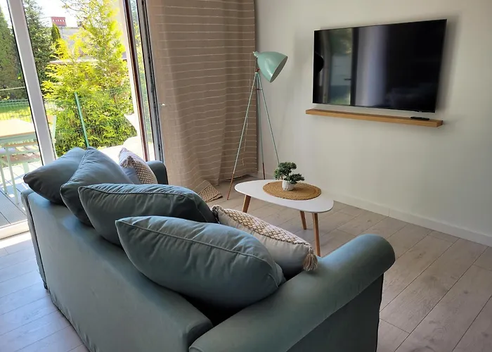 شقة The Harmony Z Duzym Tarasem I Miejscem Do Pracy Zdalnej