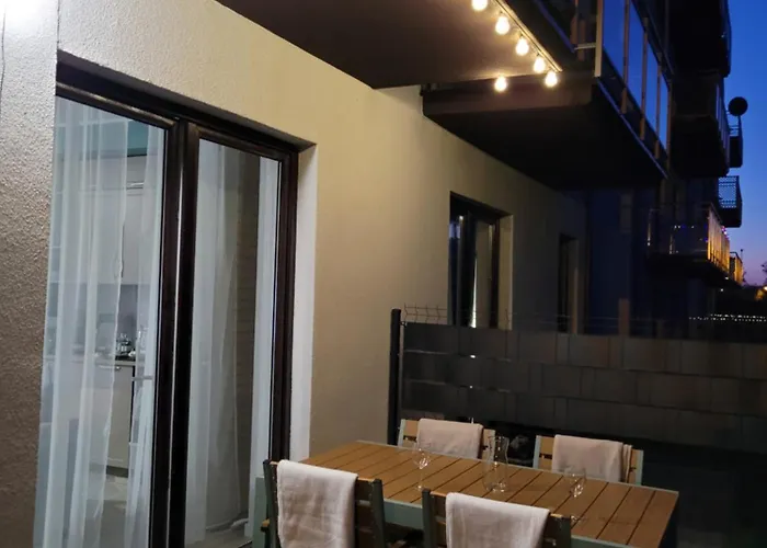 The Harmony Z Duzym Tarasem I Miejscem Do Pracy Zdalnej شقة *